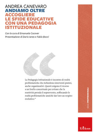 copertina Andiamo oltre. Accogliere le sfide educative con una pedagogia istituzionale