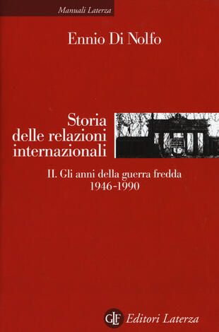 copertina Storia delle relazioni internazionali
