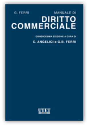 copertina Manuale di diritto commerciale