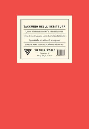 copertina Taccuino della scrittura