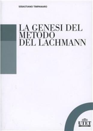 copertina La genesi del metodo di Lachmann