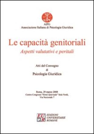 copertina Le capacit&agrave; genitotiali. Aspetti valutativi e peritali