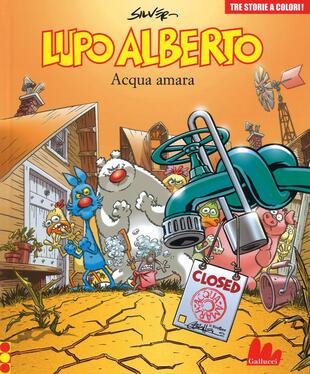 copertina Lupo Alberto. Tre storie a colori. Acqua amara. Vol. 9