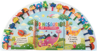 copertina Dinosauri da colorare. Ediz. a colori