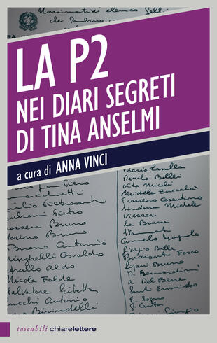 copertina La P2 nei diari segreti di Tina Anselmi