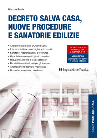 copertina Decreto salva casa, nuove procedure e sanatorie edilizie
