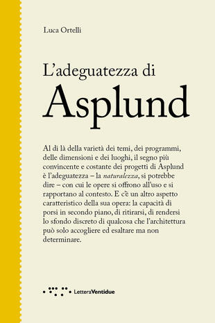 copertina L' adeguatezza di Asplund
