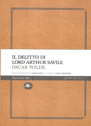 copertina Il delitto di lord Arthur Savile