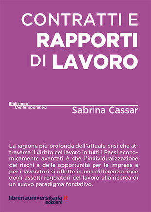 copertina Contratti e rapporti di lavoro