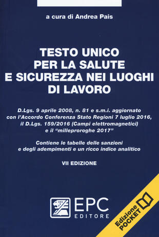 copertina Testo unico per la salute e sicurezza nei luoghi di lavoro