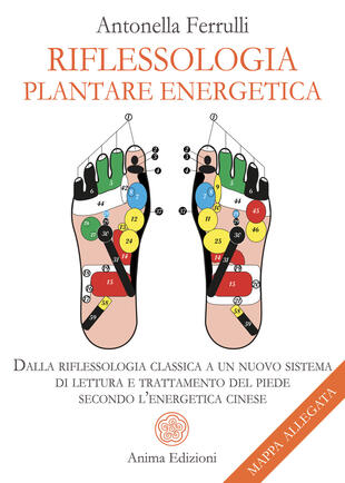 copertina Riflessologia plantare energetica. Dalla riflessologia classica a un nuovo sistema di lettura e trattamento del piede secondo l\'energetica cinese. Con mappa