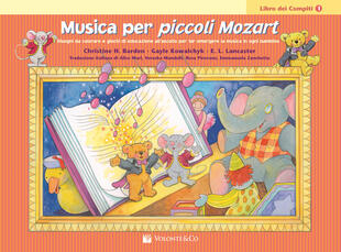 copertina Musica per piccoli Mozart. Il libro dei compiti