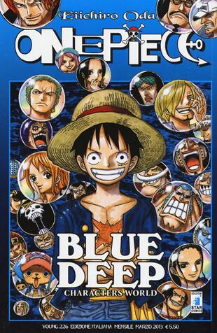 copertina One piece blue deep