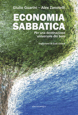 copertina Economia sabbatica. Per una destinazione universale dei beni