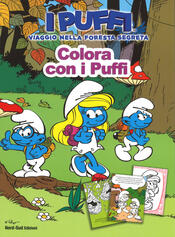 copertina Colora con i puffi. Il villaggio perduto. I puffi. Ediz. a colori