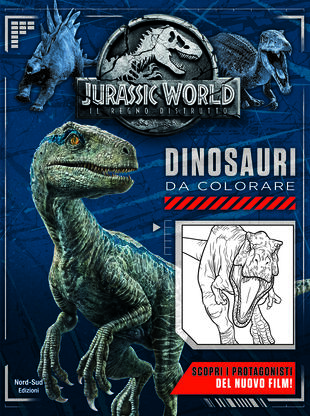 copertina Jurassic World - Dinosauri da colorare