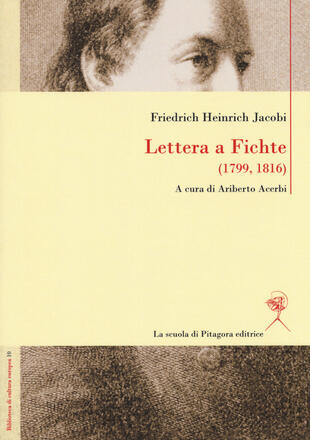 copertina Lettera a Fichte (1799, 1816). Ediz. italiana e tedesca