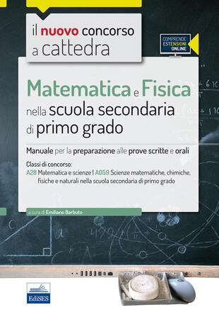 copertina CC4/29 Matematica e Fisica nella scuola secondaria di I grado. Per la classe A28 (A059). Con espansione online