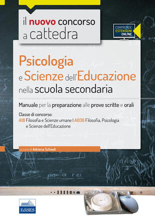 copertina CC4/25 psicologia e scienze dell'educazione nella scuola secondaria. Per la classe A18 (A036). Manuale completo. Con espansione online