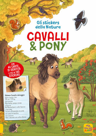 copertina Cavalli e pony. Gli stickers della natura. Con Adesivi