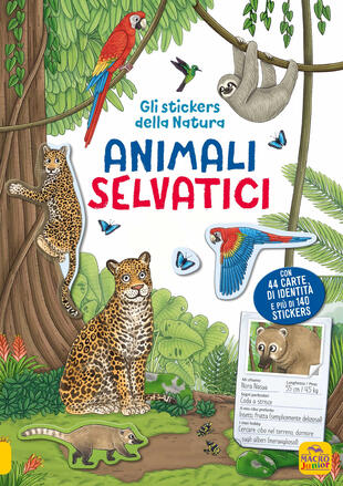 copertina Animali selvatici. Gli stickers della natura. Con Adesivi