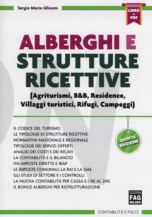 copertina Alberghi e strutture ricettive. Con Contenuto digitale (fornito elettronicamente)