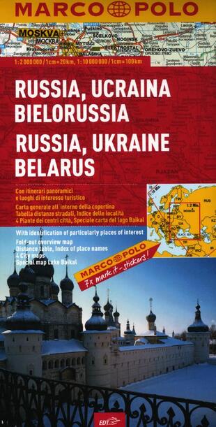 copertina Russia, Ucraina, Bielorussia 1:2.000.000. Ediz. multilingue