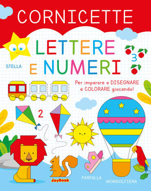 copertina Lettere e numeri. Cornicette. Ediz. a colori