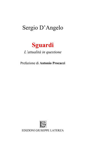 copertina Sguardi. L'attualità in questione