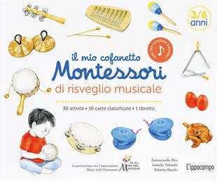 copertina Il mio cofanetto Montessori di risveglio musicale. Ediz. a colori. Con 30 attività. Con 16 carte classificate