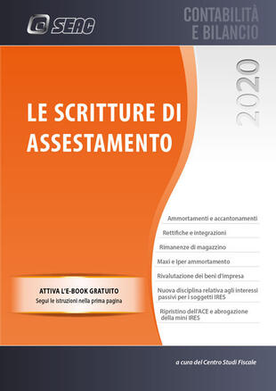 copertina Le scritture di assestamento