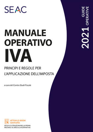 copertina Manuale operativo IVA. Principi e regole per l'applicazione dell'imposta