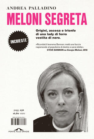 Andrea Palladino presenta "Meloni segreta" a Roma, presso Casetta Rossa.