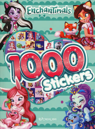 copertina Enchantimals. 1000 stickers. Con adesivi. Ediz. a colori