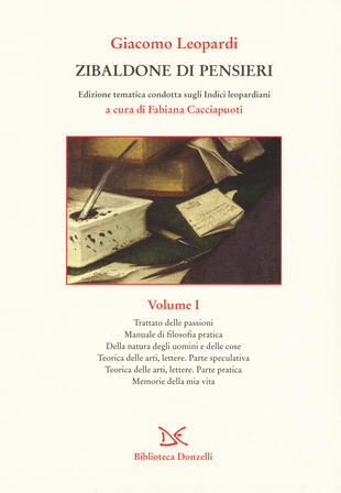copertina Zibaldone di pensieri. Edizione tematica condotta sugli Indici leopardiani