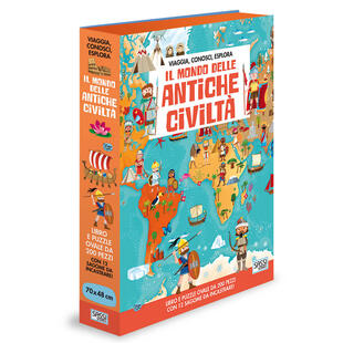 copertina Il mondo delle antiche civiltà. Viaggia, conosci, esplora. Con puzzle