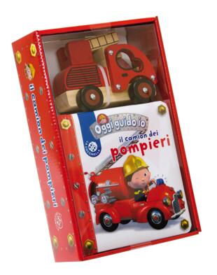 copertina Il camion dei Pompieri - Cofanetto Leggo e gioco