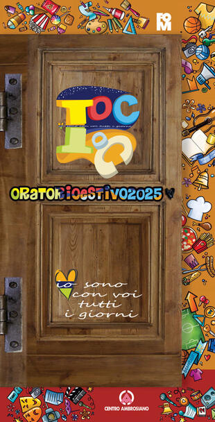 copertina Toc Toc. Io sono con voi tutti i giorni. Oratorio Estivo 2025