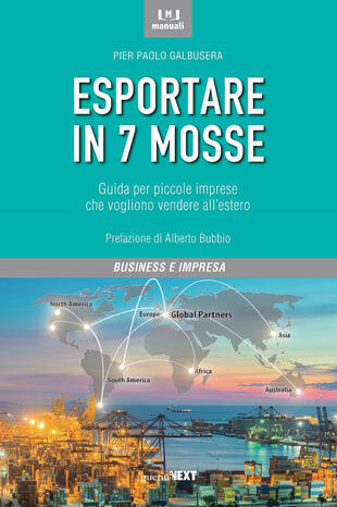 copertina Esportare in 7 mosse. Guida per piccole imprese che vogliono vendere all'estero