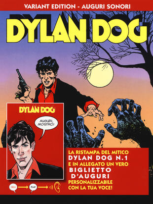 copertina Dylan Dog. L'alba dei morti viventi. Ediz. variant auguri sonori. Con gadget