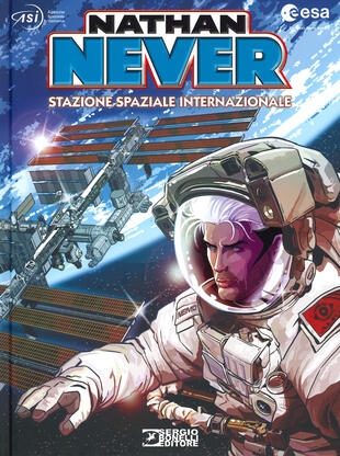 copertina Nathan Never. Stazione spaziale internazionale