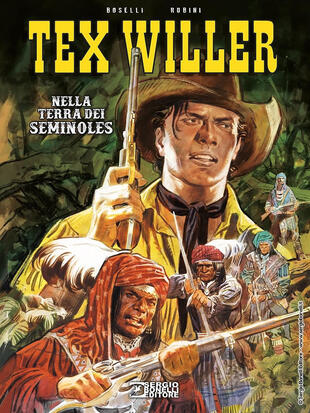 copertina Tex Willer. Nella terra dei Seminoles