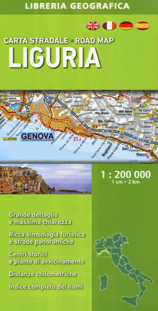 copertina Liguria 1:200.000