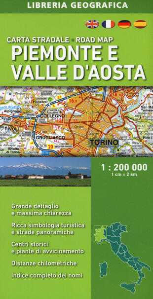 copertina Piemonte e Valle d'Aosta 1:200.000