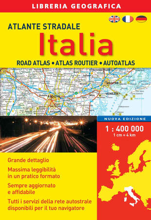 copertina Atlante stradale Italia 1:400.000. Con Contenuto digitale per download e accesso on line