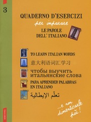 Quaderno d'esercizi per imparare le parole dell'italiano N. 3