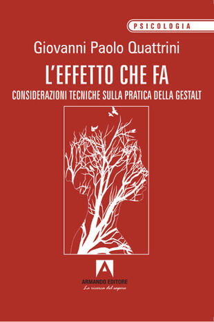 copertina L'effetto che fa. Considerazioni tecniche sulla pratica della gestalt