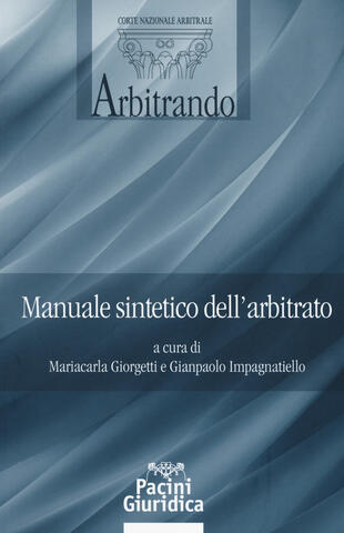 copertina Manuale sintetico dell'arbitrato