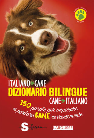 copertina Dizionario bilingue italiano-cane, cane-italiano. 150 parole per imparare a parlare cane correntemente