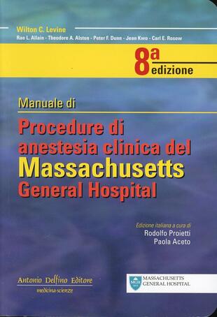 copertina Manuale di procedure di anestesia clinica del Massachusetts general hospital